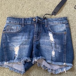 denim shorts